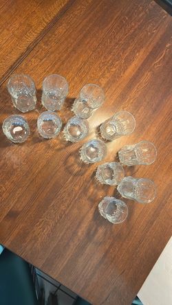 Vintage Christal D’Arques High & Low Ball whiskey glasses 12 pc