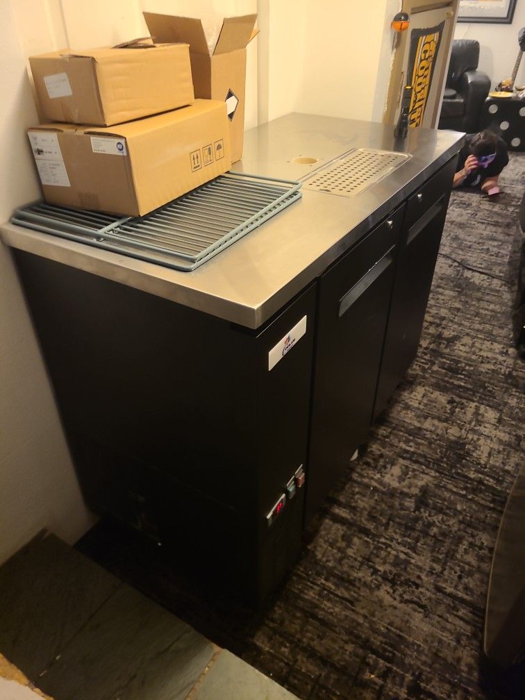 Beer Miester Cooler Depot Double Tap Kegerator.