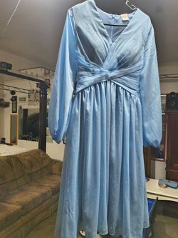 Light Blue long sleeve dress