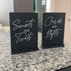 Sweets And Treats Sign And Cards And Gift Sign