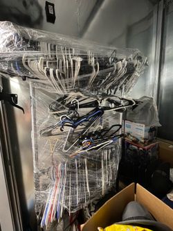 Freestanding Clothing Rack + All Hangers Included