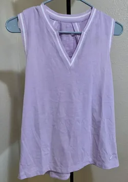 Nike Womens Golf V-Neck Vest Polo Shirt AV3657 543 Size M