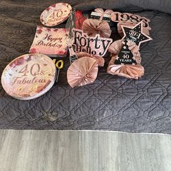 40th birthday decorations