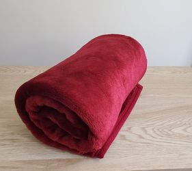 Dark Red 47" x 59" Throw Blanket
