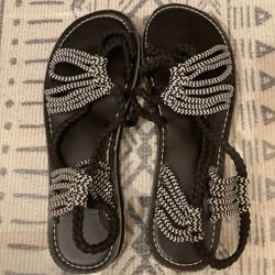 Womens Rope Flat Sandals 