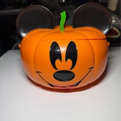 Disneyland Collectible Pumpkin Mickey Head Candy Bucket