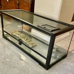20-Gallon Premium Long Glass 30” Terrarium (Front & Top Opening) Dual Front Doors w/Secure Dbl Latch 