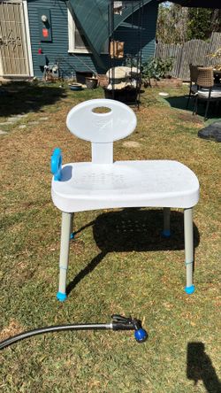 Carex shower bench with back