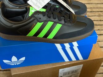 Adidas Samba Black Green Sneakers with Tags. Size 11.5