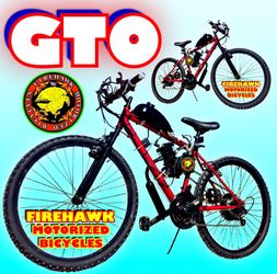 NEW FULLY MOTORIZED BIKE $399.99 100 mpg 30+ mph keep it under 20 mph Wear helmet use lights Pedal start Pedal or moto