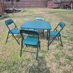 Folding Table With 4 Chairs 