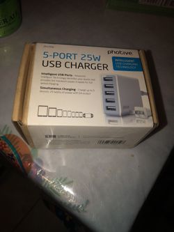 New 5 port usb charger