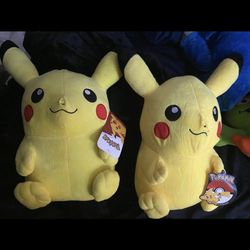 Two Toy Factory Pikachu Plush