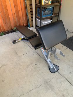 Hoist Adjustable Bench With Leg/Arm Curl Attachment