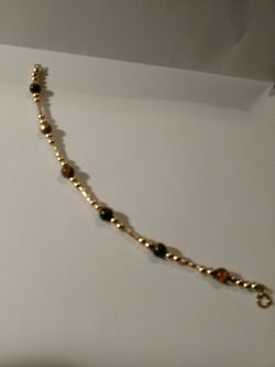 14kt gold filled tigereye bracelet