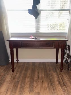 Solid Wood Console Table / Desk – Excellent Condition