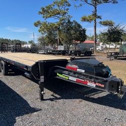 Horizon 8.5 × 24 Flatbed Tilt Trailer 17k