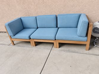 Patio teak seat