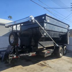 16k Bumper Pull  Roll Off Dumpster 
