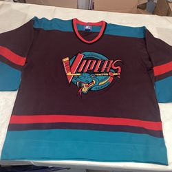 Nwot Detroit Vipers Ihl Starter NHL Jersey Plum Mens Xl Clean Vintage New 90s