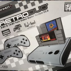 NES SNES Retro Duo Retro-Bit 2-in-1 System FC Game Twin Console (NEWEST VERSION)