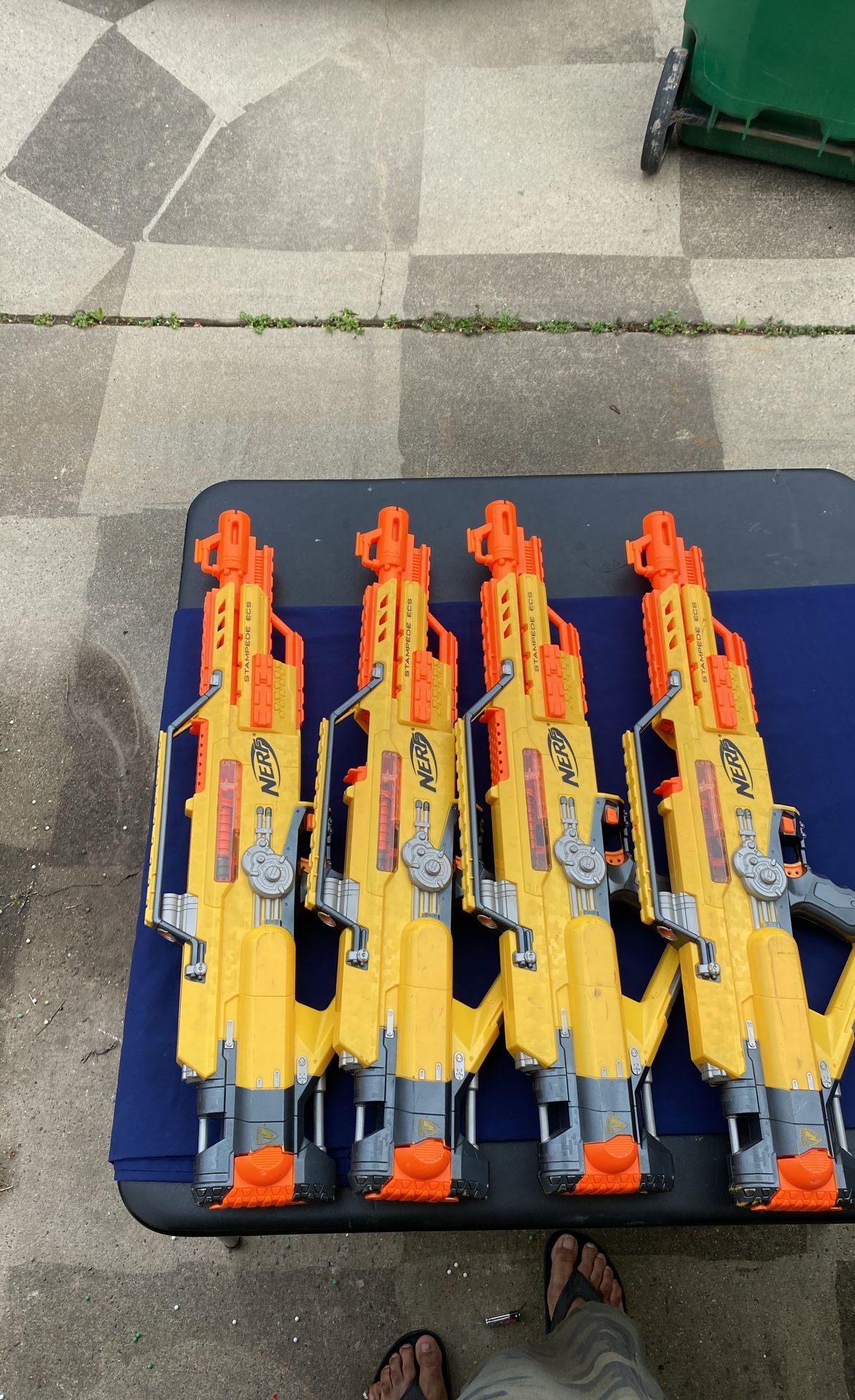 Lot Of 4 Nerf Stampedes
