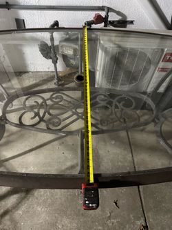 Patio glass table