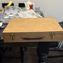 Vintage Painter’s Lap Box W/ Palette 