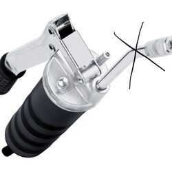 LUMAX Black Heavy Duty Deluxe Lever Grease Gun, LX-1120