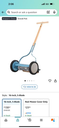 16” CLASSIC REEL LAWN MOWER. ( NEW )