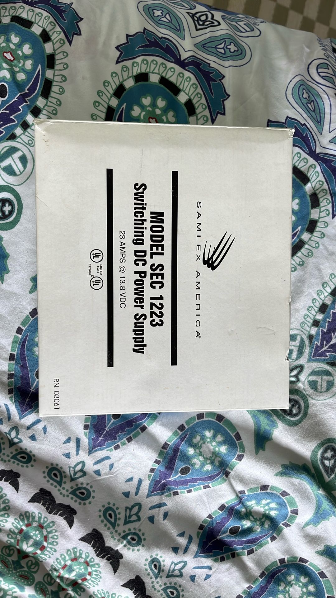 Samplex America MODEL SEC 1123 Switching DC Power Supply