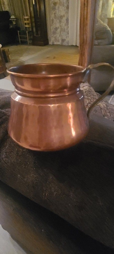 Solid Copper Tea Kettle Or Coffee Pot