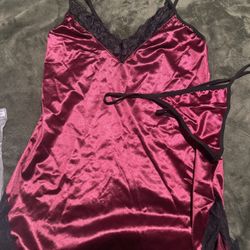 Sleep Wear With Thong Set