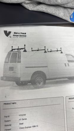 Weather Guard H1023W Ladder Rack – Chevy Express Van (H1 Series)