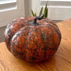 $20 - Beautiful Mosaic pumpkin by Glisten. Perfect addition to your Fall decor. Please pick up within 24 hours greatly appreciated. Thank you!
