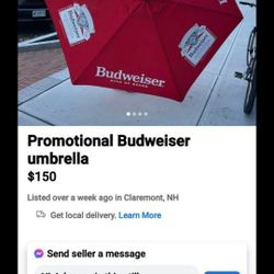 2 Budweiser Umbrellas 