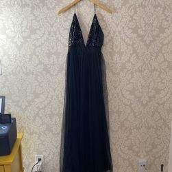 Black Sequin Dress