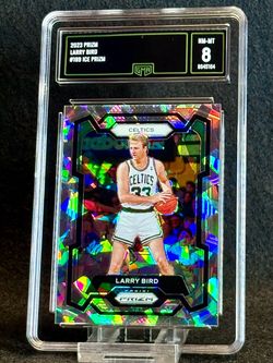 2023 Prizm 🔥 Larry Bird 🔥 Ice Prizm GMA 8 NM-MT 💎 - Boston Celtics