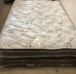 New Full size bed and box spring 12”