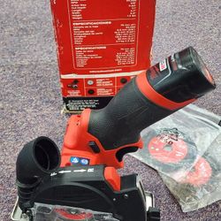 Milwaukee Cut Off Saw M12 FUEL with 12V Battery and Extra Blades