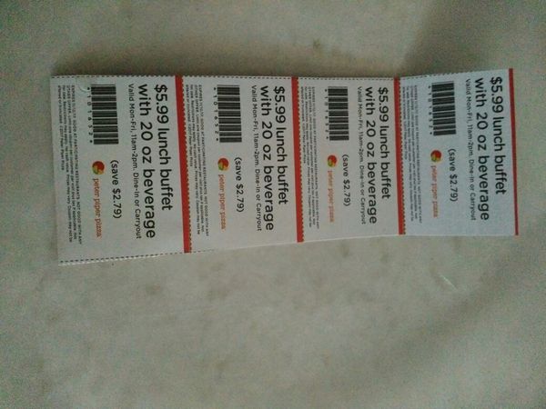 Peter Piper Pizza Buffet Coupons Free Drink - Happy Living