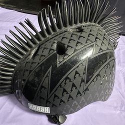 Krash Mohawk Black Helmet Size M Ages 8& Up