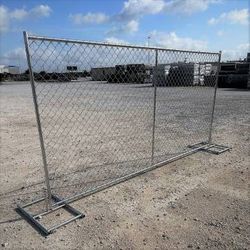 Chain Link Panels w/post