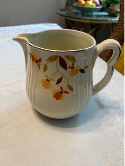 Hall Autumn Leaf Pitcher - 6”