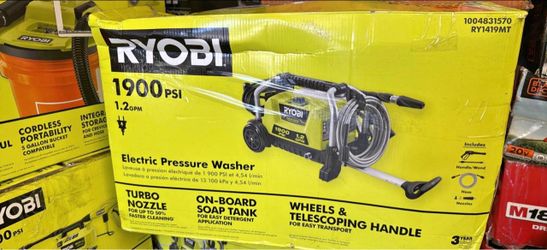 Ryobi 1900psi power washer each  $90