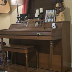 Wurlitzer upright piano.