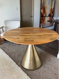 West Elm Wood Dining table 44’
