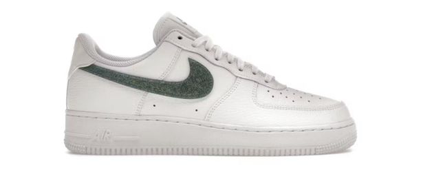Size 9.5 Women Nike Air Force 1 Low Glitter Swoosh Green