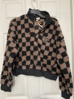 Pink Fleece Small Zip Up Sweater