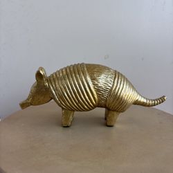 One Heavy Armadillo Sculpture